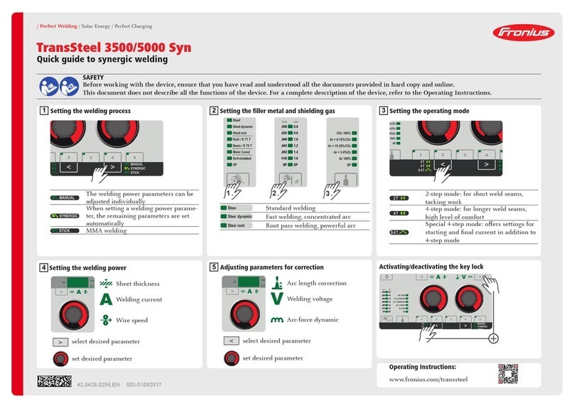 FRO­NIUS TransSteel 5000 Syn User manual