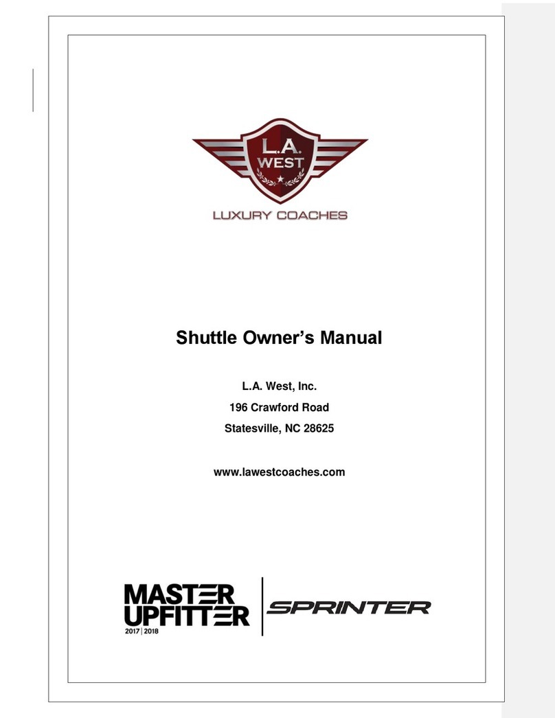 L.A. West Sprinter Shuttle owner's manual