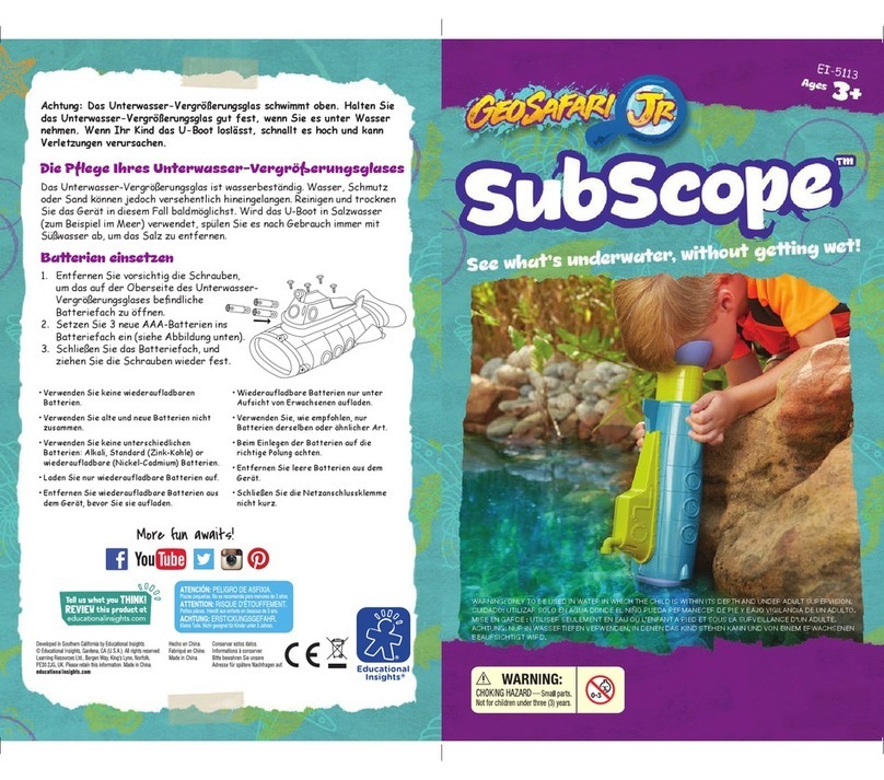 GeoSafari Jr. Subscope manual