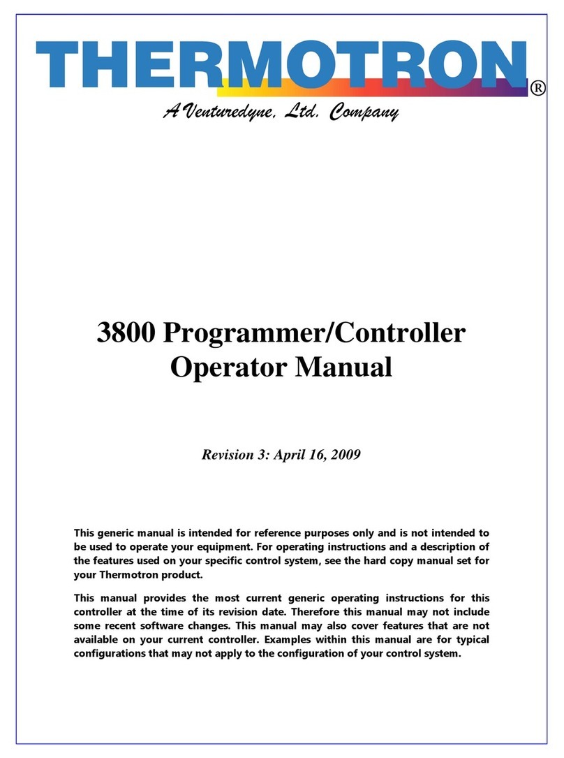 Thermotron 3800 Operator's manual