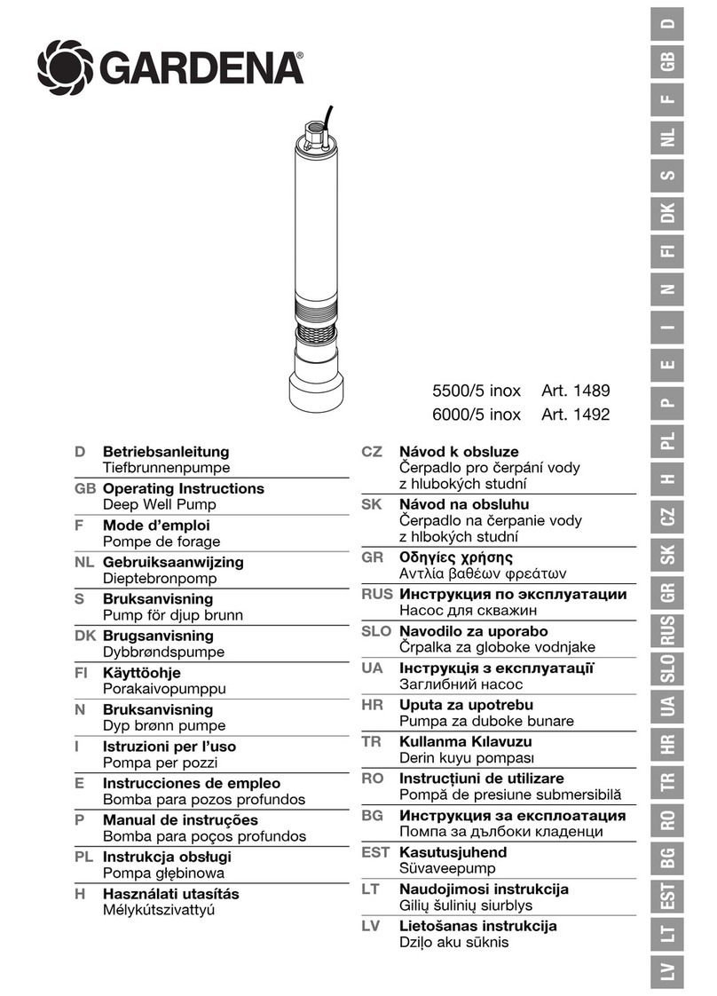Gardena 5500/5 inox operating instructions