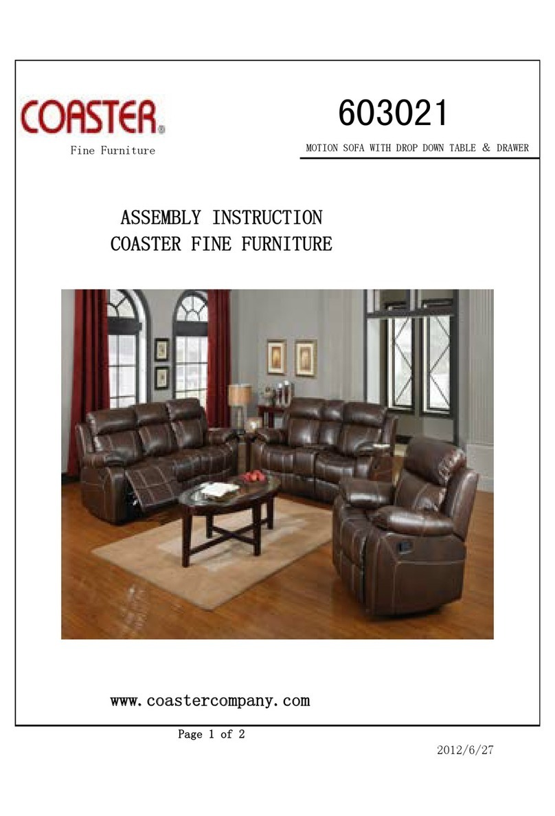 Coaster Fine Furniture 603021 Assembly guide