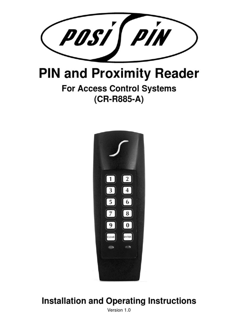 Posi Pin CR-R885-A Installation and operating instructions