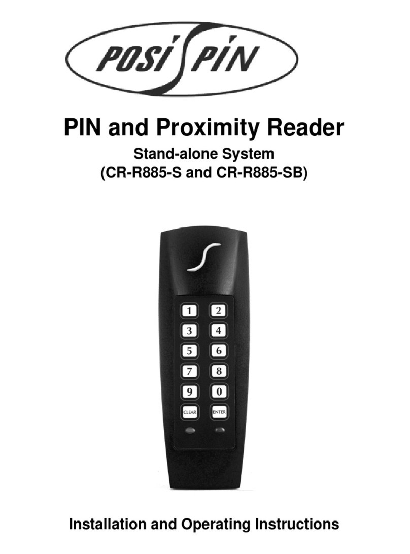 Posi Pin CR-R885-SB Installation and operating instructions