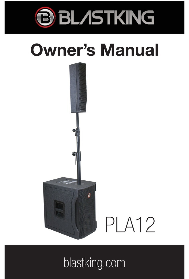 BlastKing PLA12 owner's manual