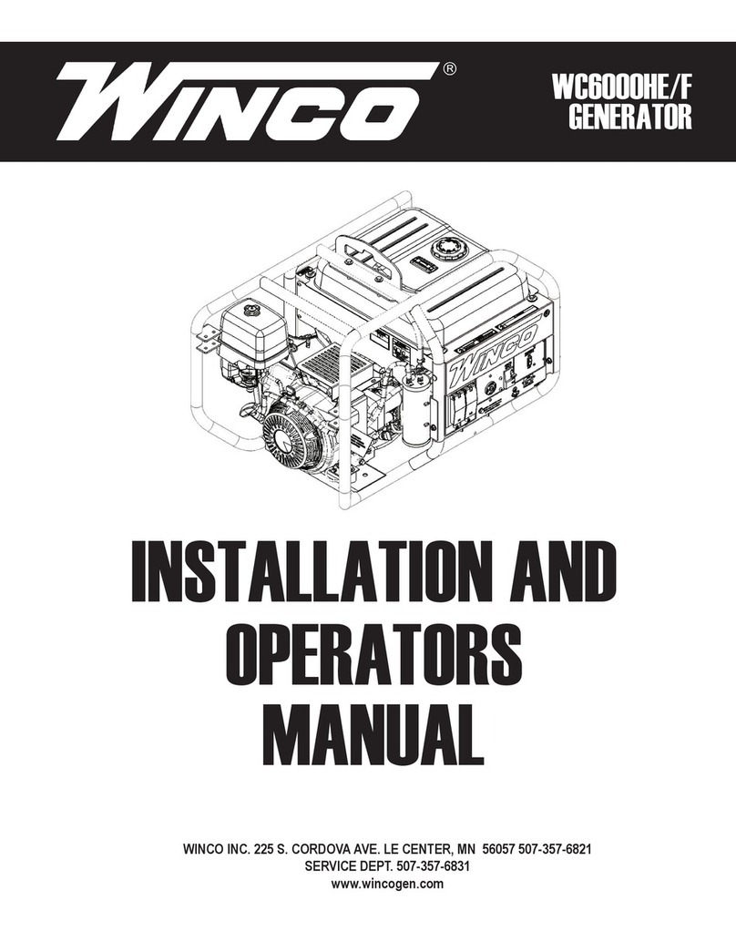 Winco WC6000HE/F Setup guide