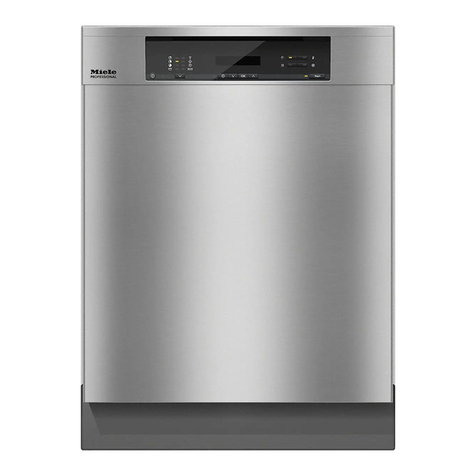 Miele professional PG 8132 SCi XXL operating instructions