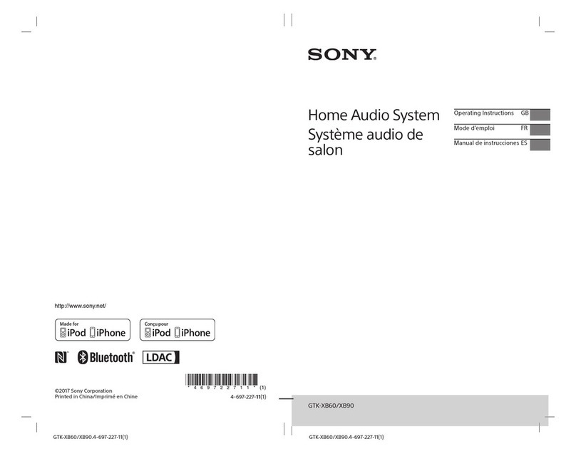 Sony GTK-XB60 operating instructions