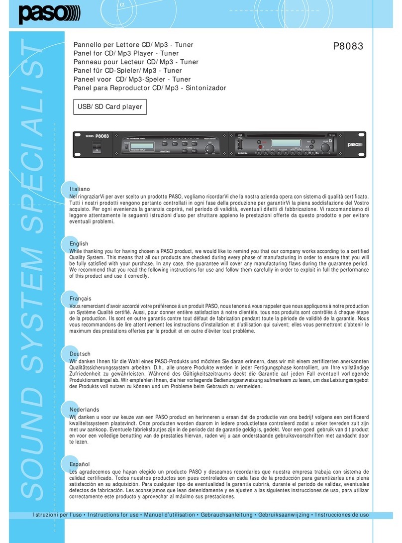 Paso P8083 User manual