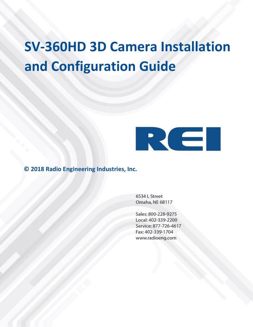 Radio Engineering Industries SV-360HD Installation and configuration guide