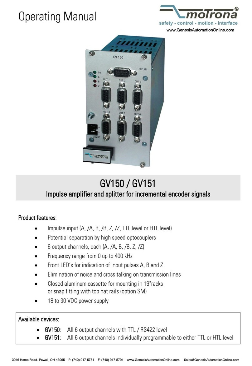 Motrona GV150 operating manual