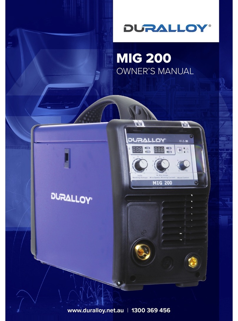 Duralloy MIG 200 owner's manual