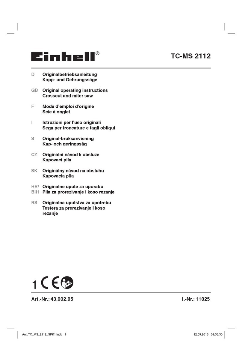EINHELL TC-MS 2112 User manual