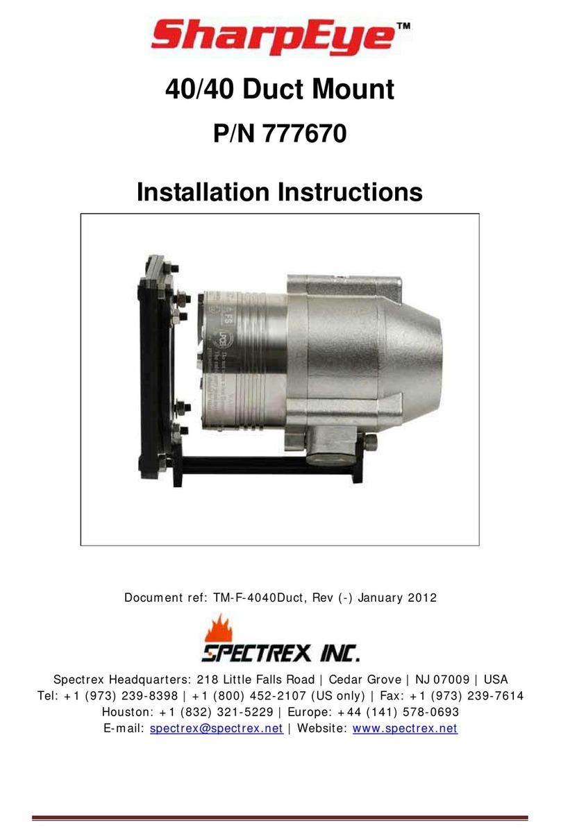 Spectrex SharpEye 777670 installation instructions