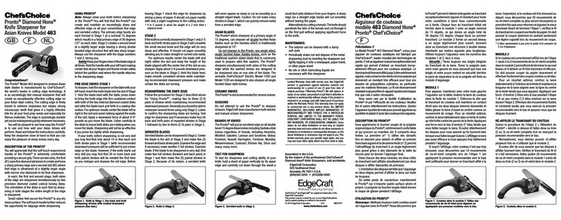 Chef's Choice Pronto Diamond Hone 463 User manual