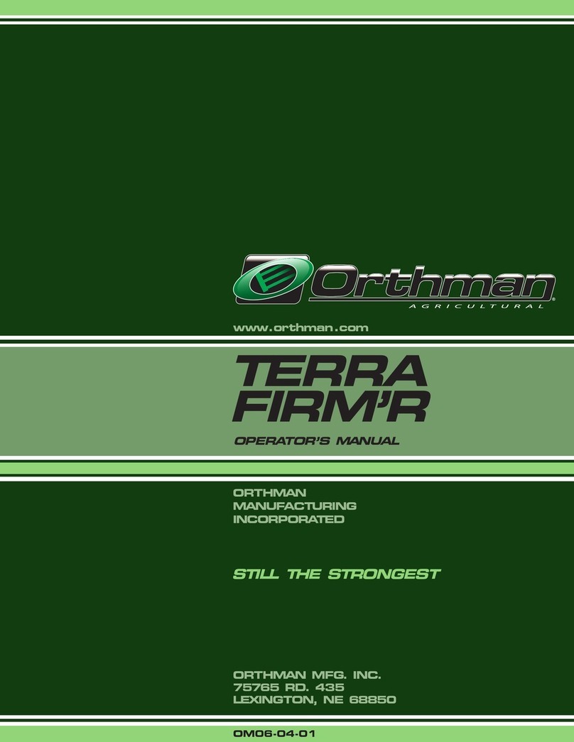 Orthman TERRA FIRM'R Operator's manual