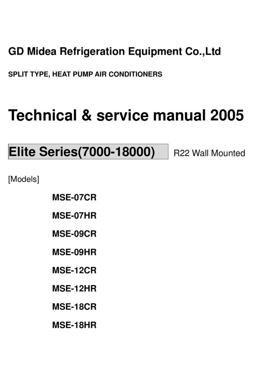 Midea Elite Series Operating manual Midea Elite Series Operating manual