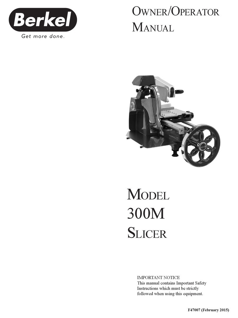 Berkel 300M Owner's/operator's manual