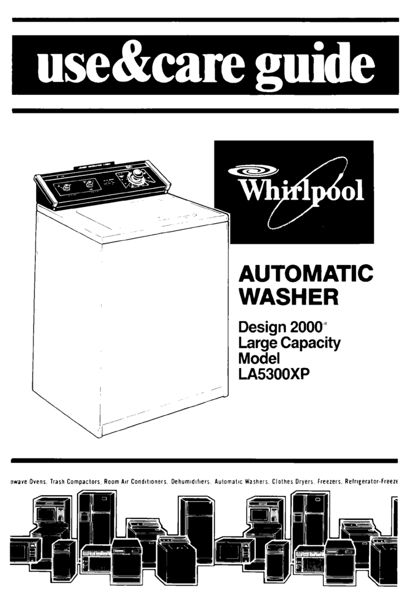 Whirlpool LA5300XP Use & care guide