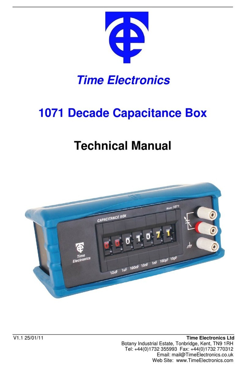 Time Electronics 1071 User manual