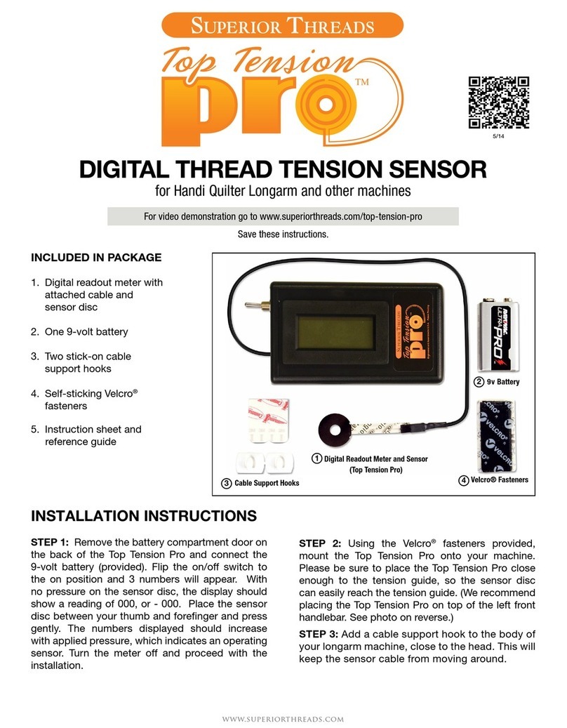 Superior Threads Top Tension Pro installation instructions