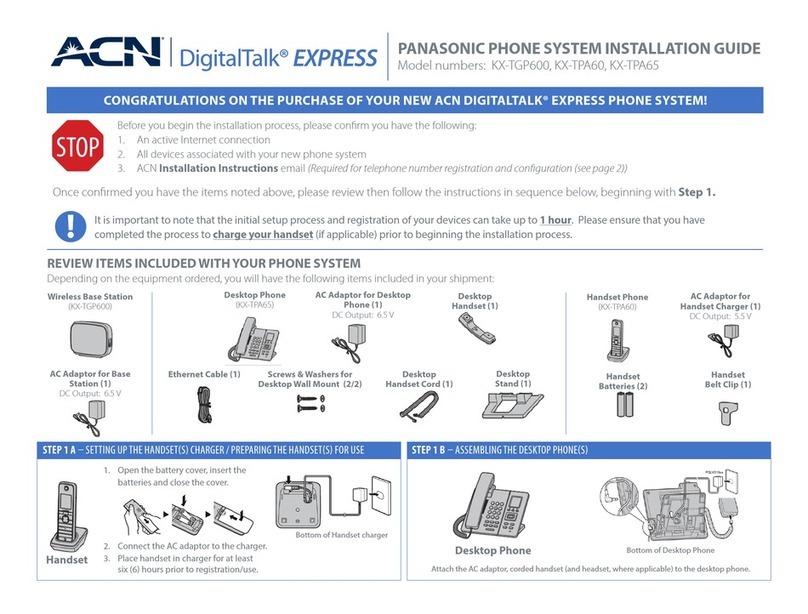 Panasonic KX-TGP600 User manual