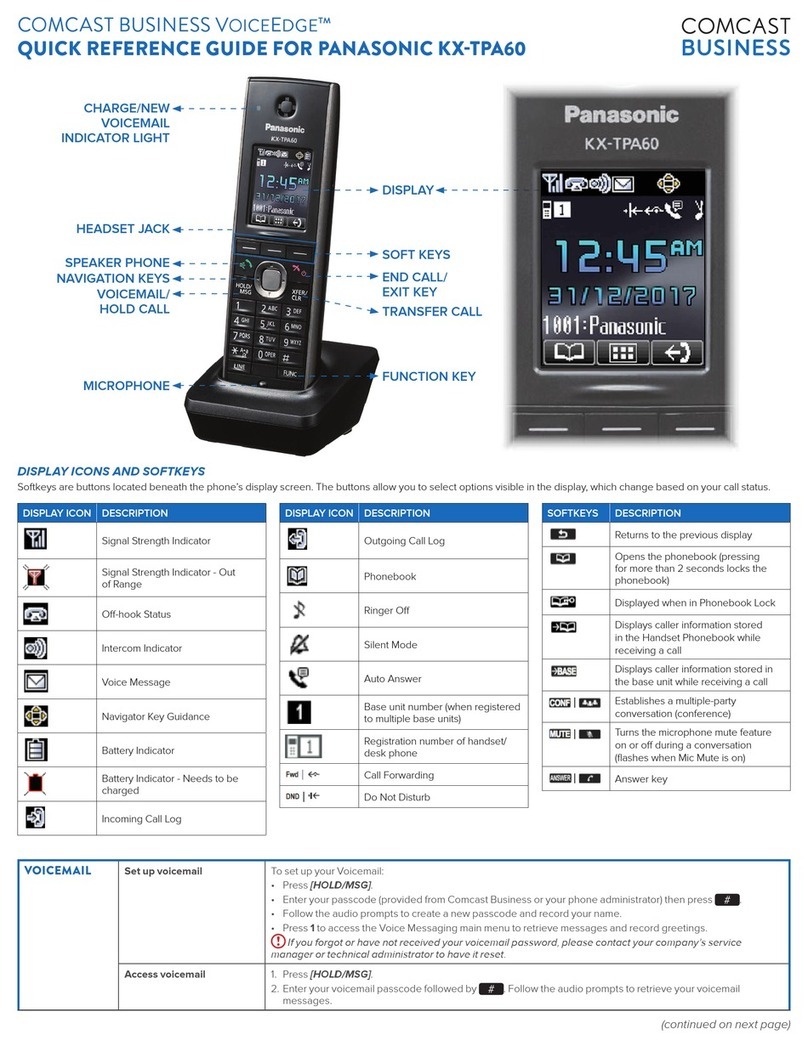Comcast Business VoiceEdge Quick reference guide
