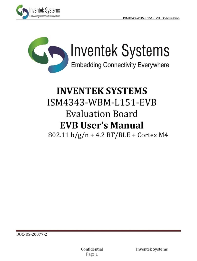 Inventek Systems ISM4343-WBM-L151-EVB user manual Inventek Systems ISM4343-WBM-L151-EVB user manual