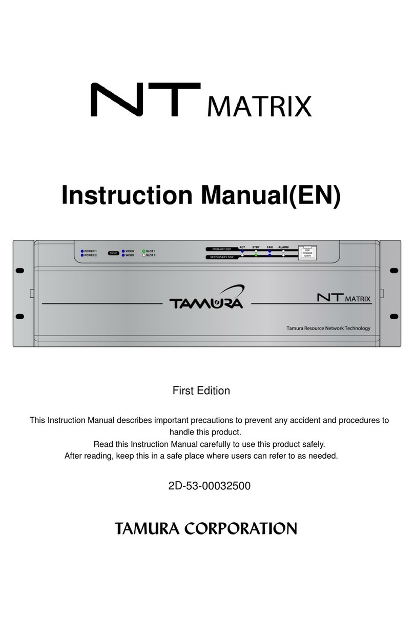 TAMURA NT matrix instruction manual