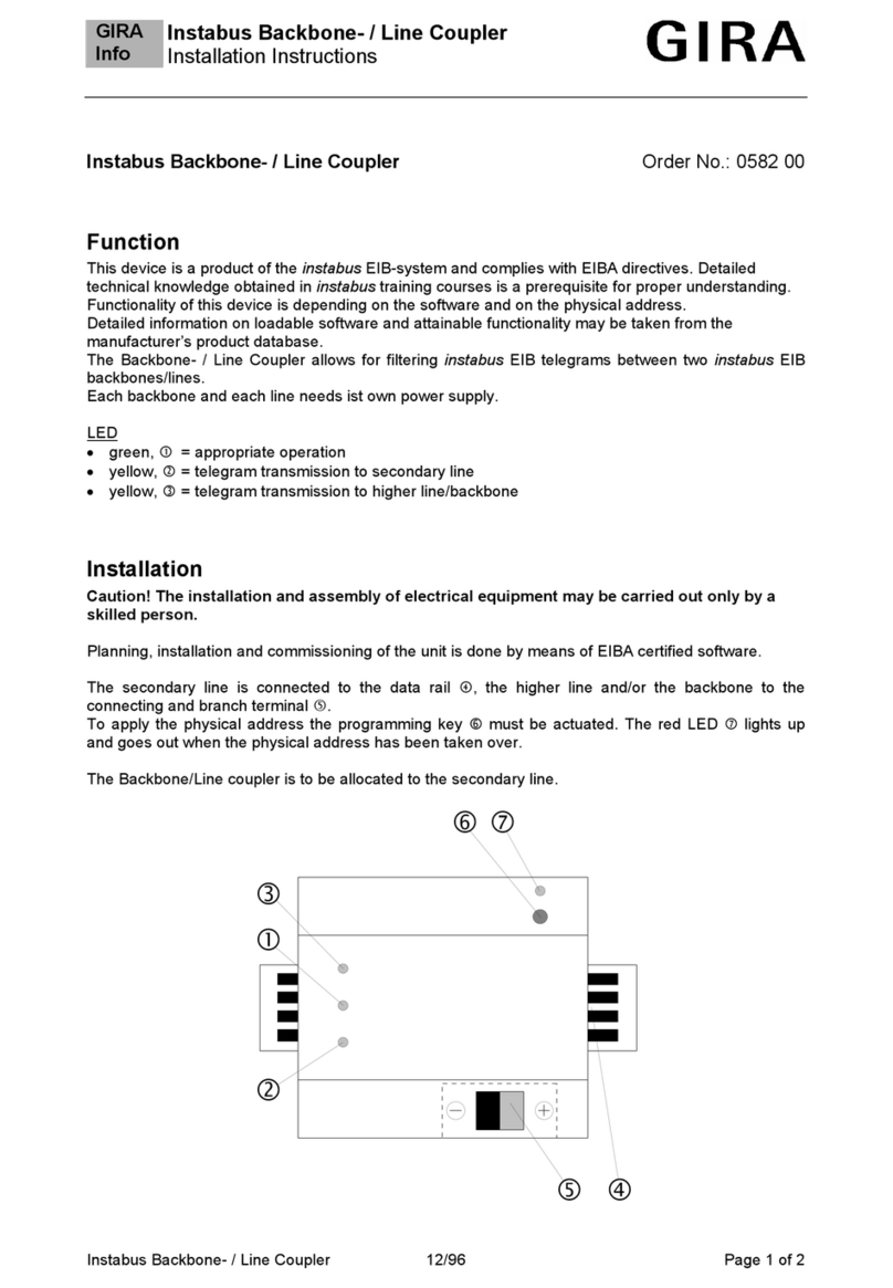 Gira 0582 00 installation instructions