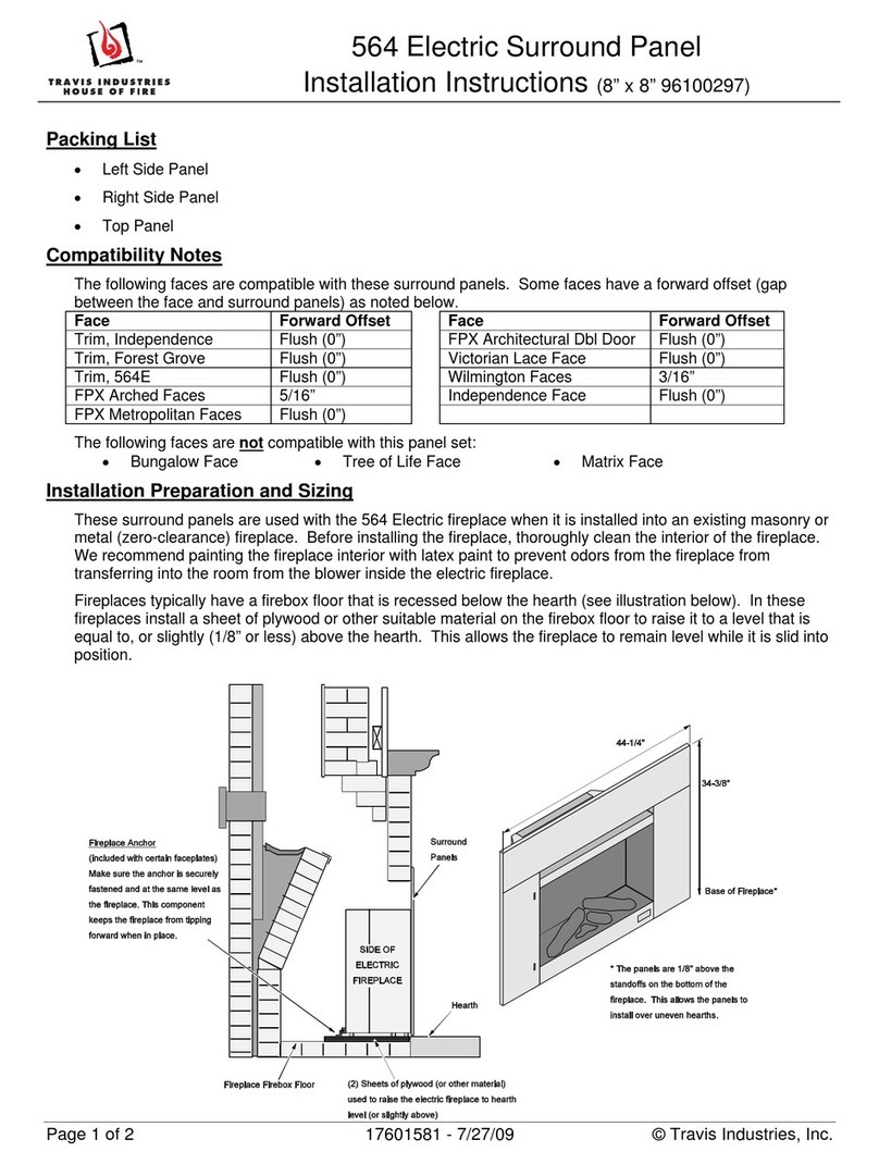 Travis Industries 564 User manual