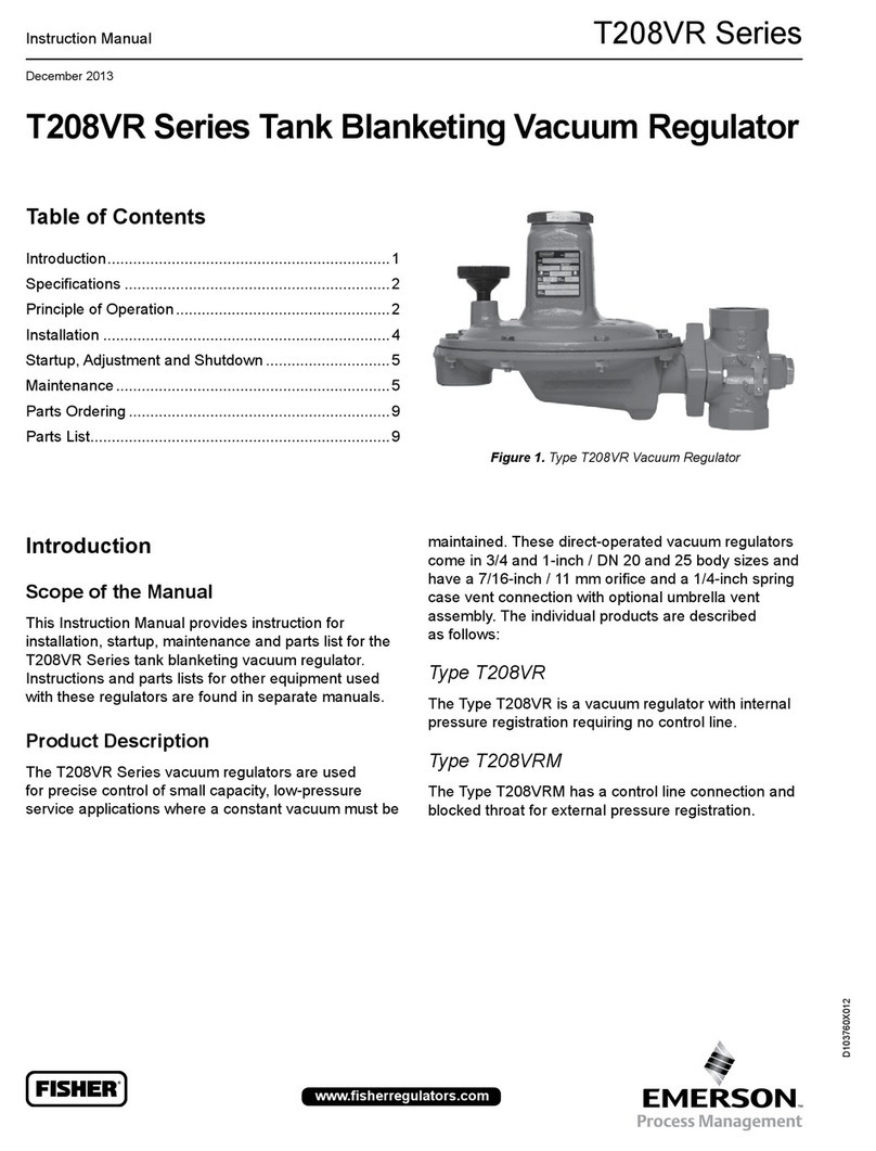 Emerson FISHER T208VR Series User manual