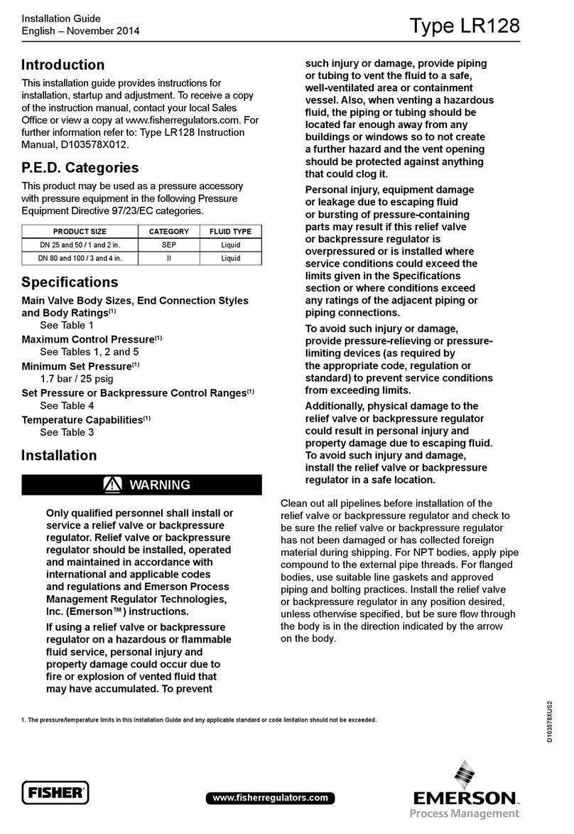 Emerson FISHER LR128 Series User manual