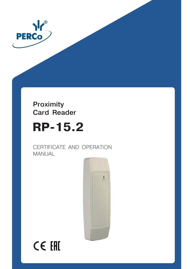 PERCo RP-15.2 User manual
