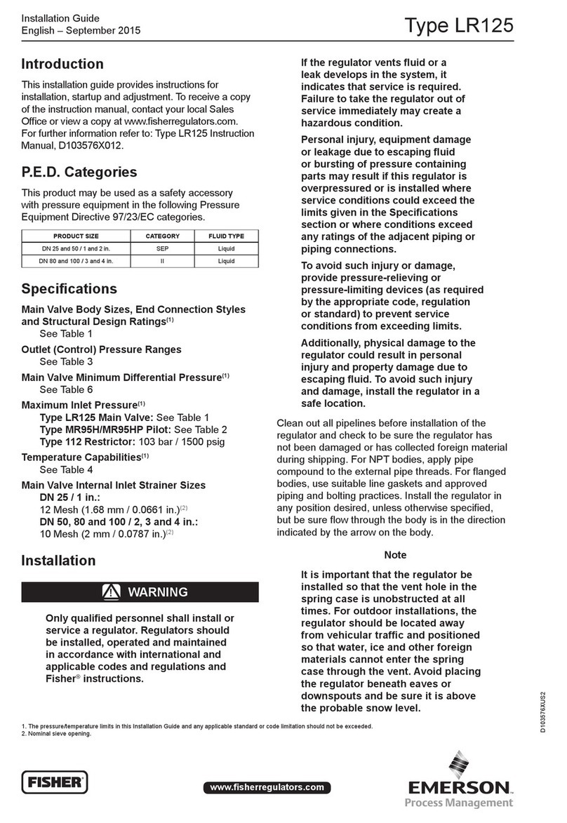 Emerson Fisher LR125 Series User manual