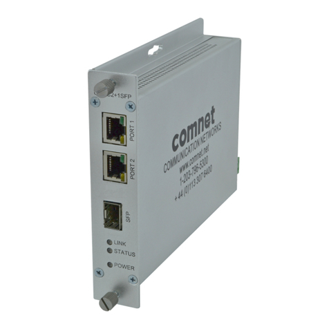 Comnet CNMC2+1SFP User manual Comnet CNMC2+1SFP User manual