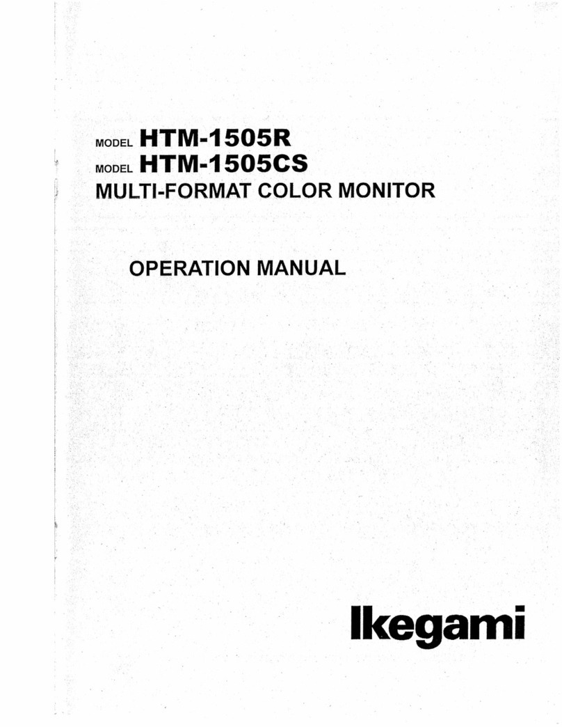Ikegami HTM-1505R CS User manual