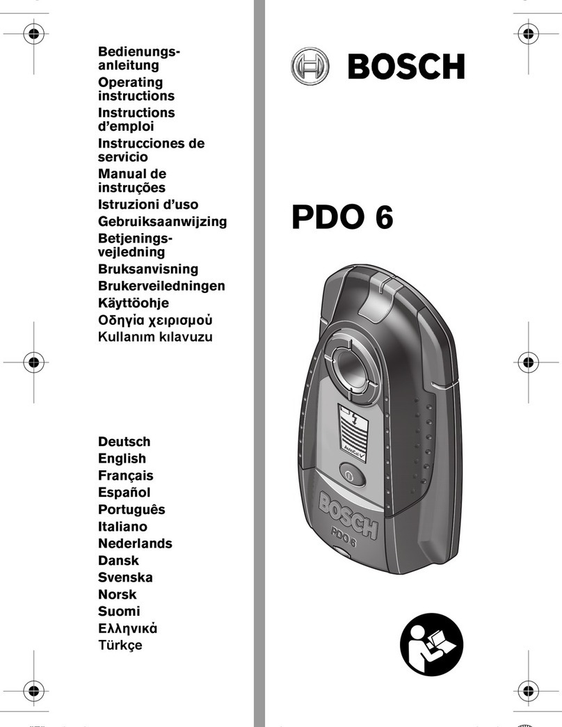 Bosch PDO 6 operating instructions