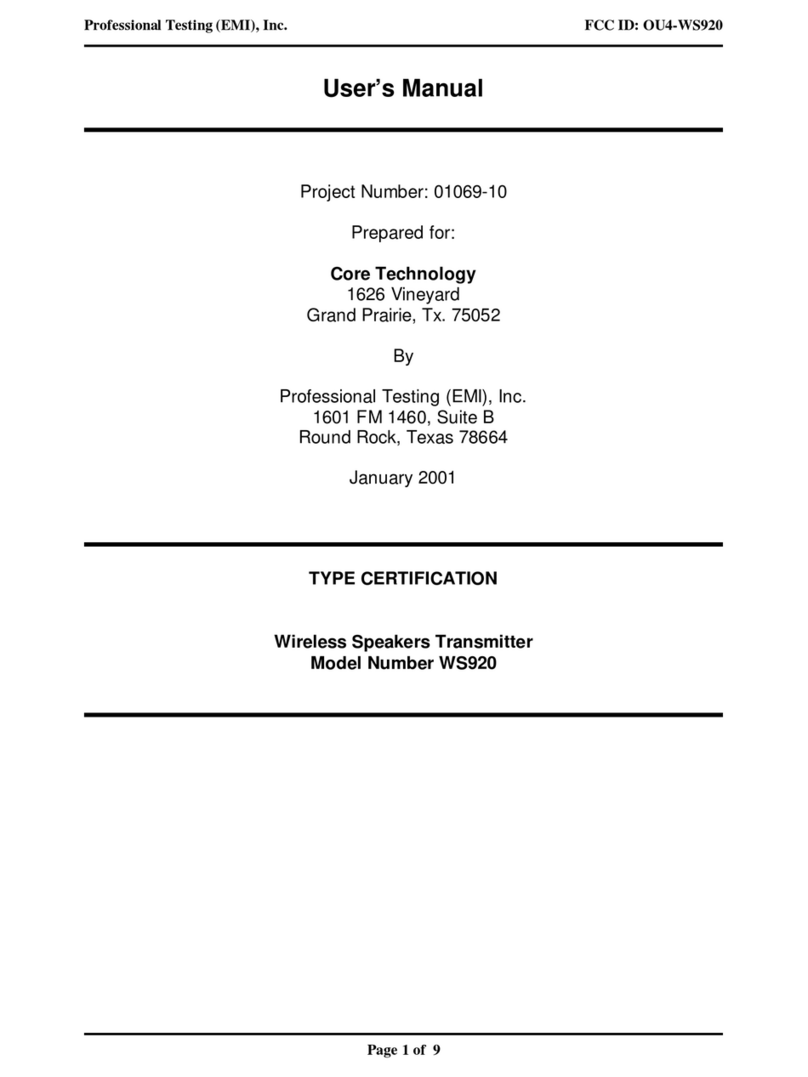Axis WS920 user manual Axis WS920 user manual