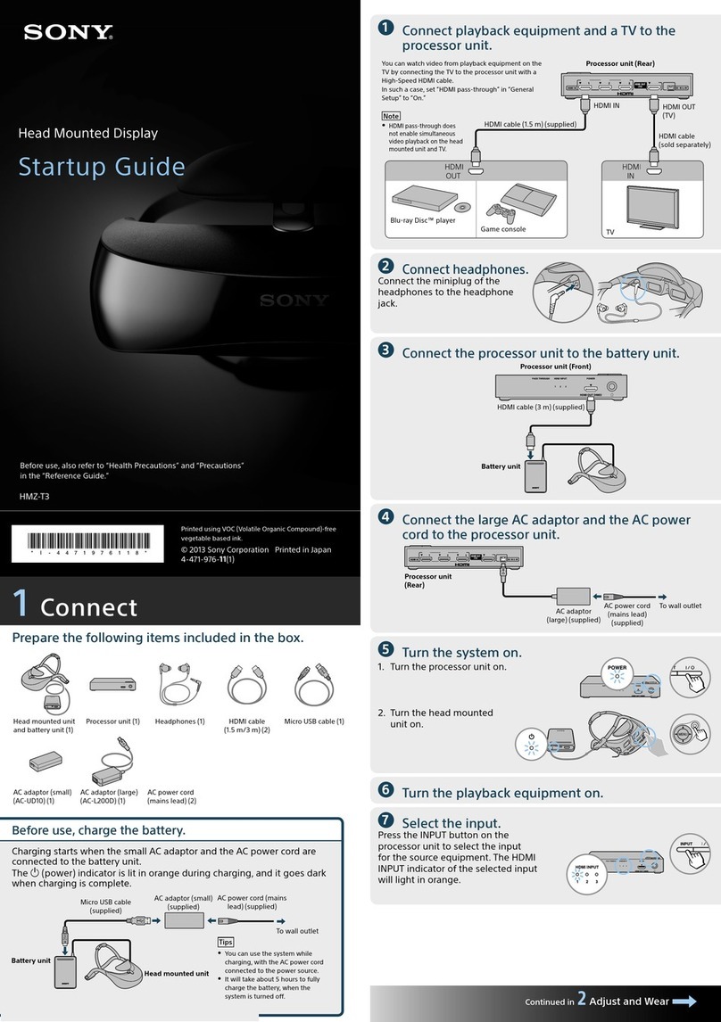 Sony HMZ-T3 User guide