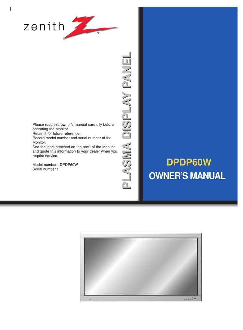 Zenith DPDP60W User manual