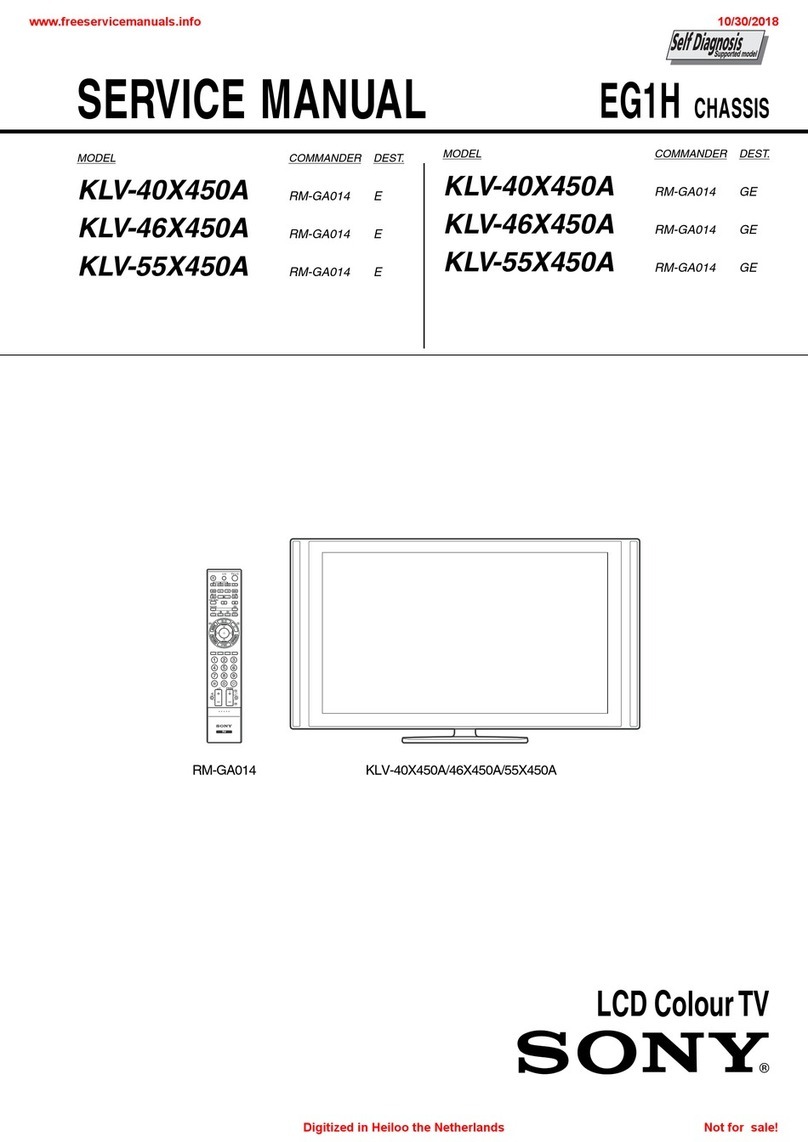 Sony bravia klv-40x450a User manual