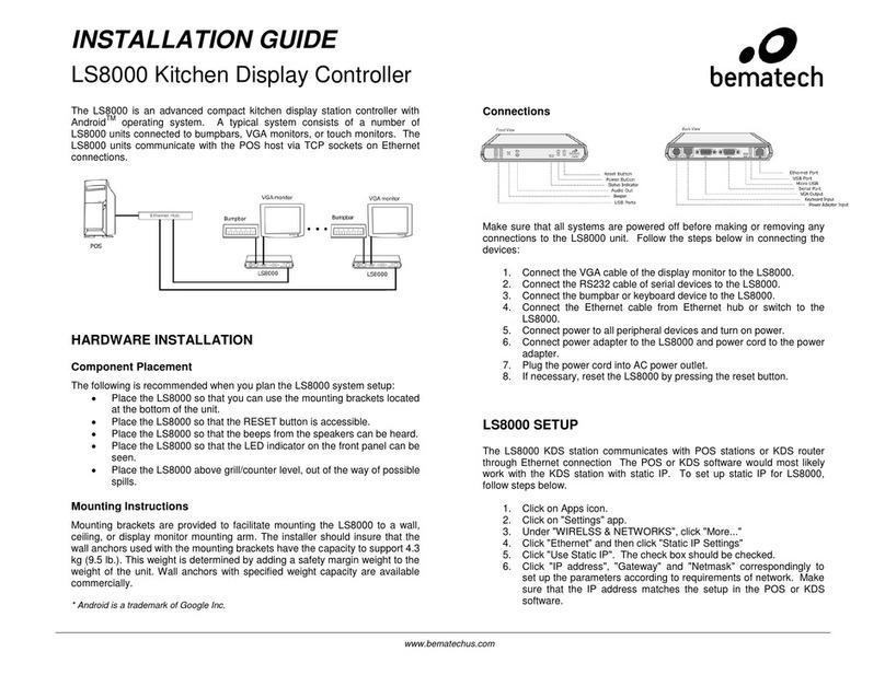 Bematech LS8000 installation guide