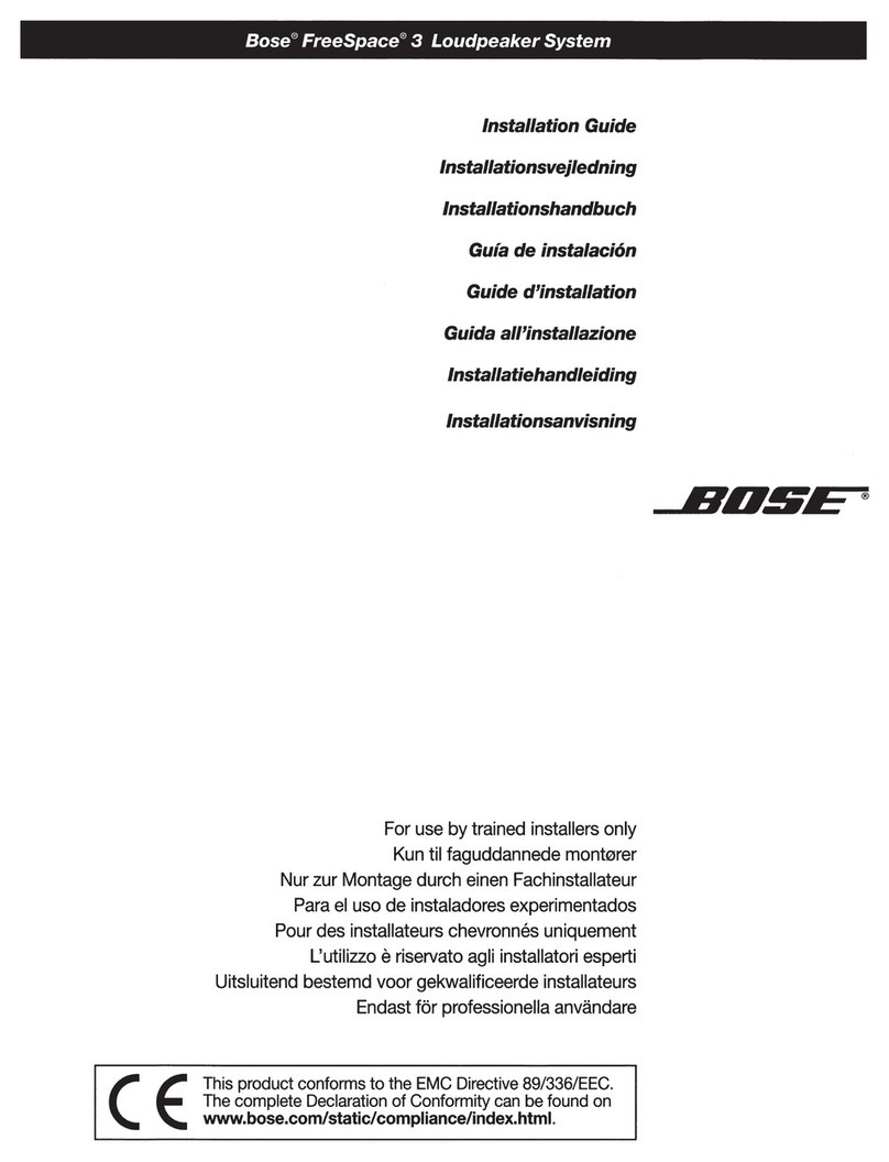 Bose FreeSpace 3 User manual