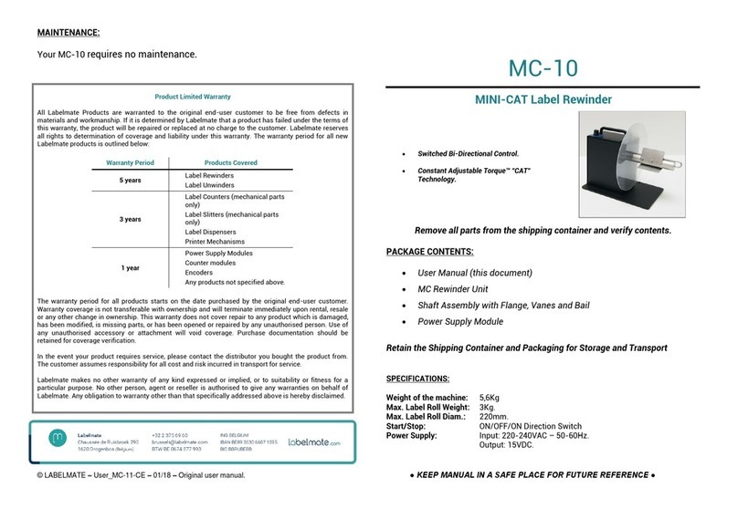 Labelmate MC-10 user manual