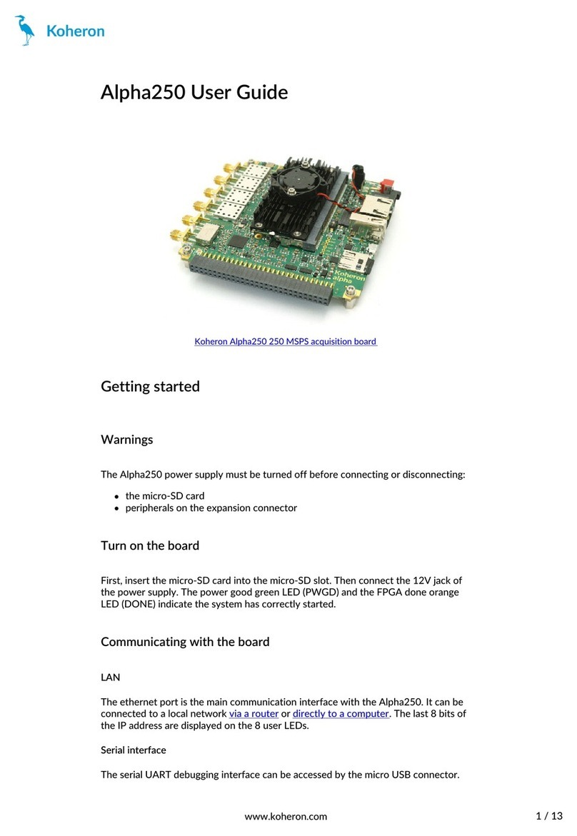 Koheron Alpha250 user guide