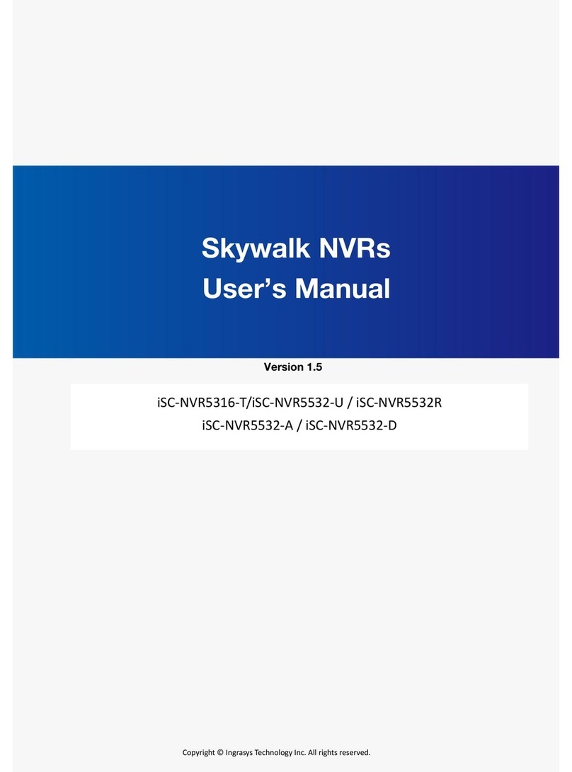 Ingrasys Skywalk iSC-NVR5316-T user manual Ingrasys Skywalk iSC-NVR5316-T user manual