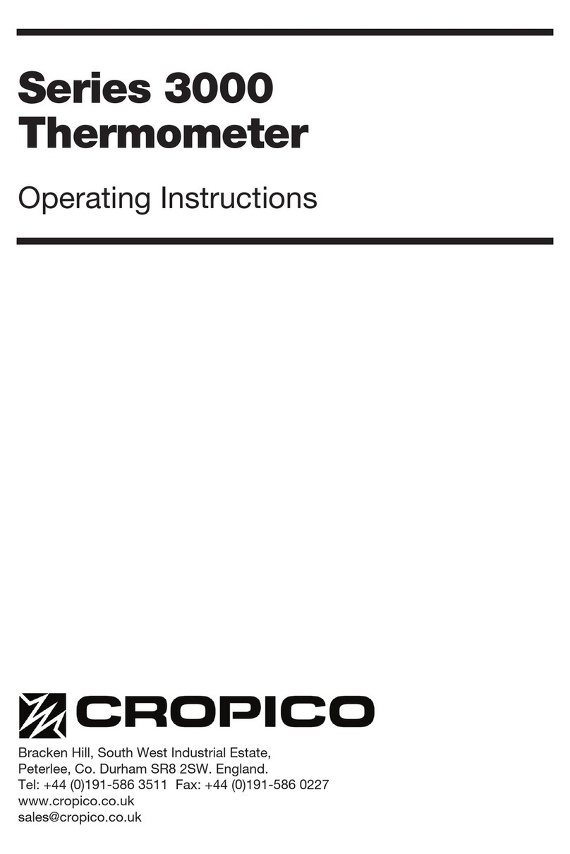 Cropico 3000 series operating instructions