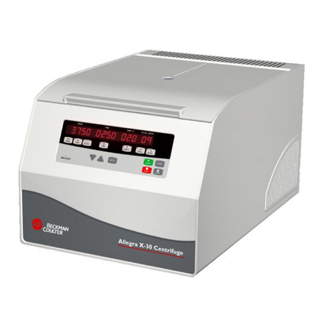 Beckman Coulter Allegra X-30 Series Instructions for use Beckman Coulter Allegra X-30 Series Instructions for use
