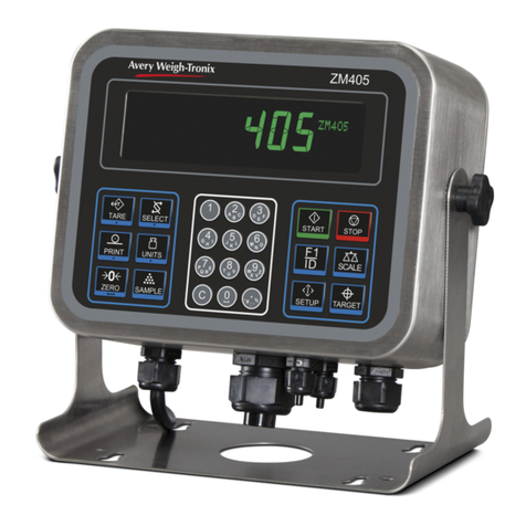 Avery Weigh-Tronix ZM401 User manual
